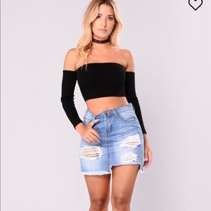 Fashion Nova Denim Skirt